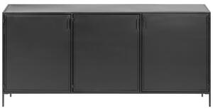 Černá kovová komoda Kave Home Shantay 160 x 35 cm
