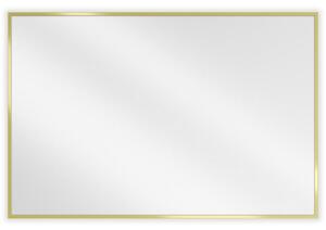Mexen Loft obdélníkové koupelnové zrcadlo 90 x 60 cm, zlatý rám - 9852-090-060-000-50