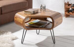 Moebel Living Masivní sheeshamový konferenční stolek Gabriel 60x60 cm