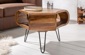 Moebel Living Masivní sheeshamový konferenční stolek Gabriel 60x60 cm