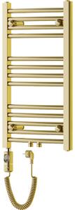 Mexen Ares, elektrické topné těleso 700 x 400 mm, 300 W, zlatá lesklá, W102-0700-400-2300-50