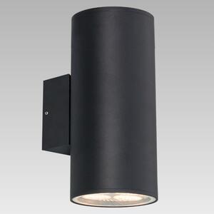 PREZENT Venkovní nástěnné osvětlení RETO XL, 2xE27, 60W, kulaté, černé, IP54 39037