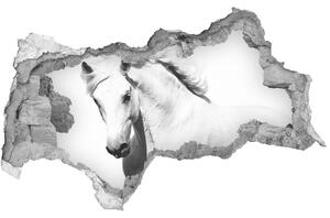Fototapeta díra na zeď Bílý kůň nd-b-14270832