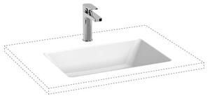 Zápustné umyvadlo Jika Cubito 53,5x37 cm bez otvoru pro baterii H8164221001091