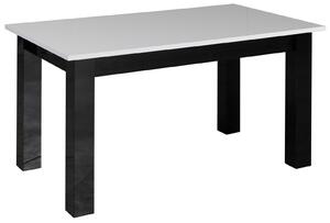 Konferenční stolek černý / bílý lesk šířka 102 cm