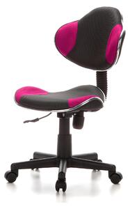 Hjh OFFICE Dětská otočná židle KIDDY GTI-2 (šedá/pink) (100293482004)