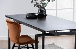 Scandi Černý keramický jídelní stůl Maddo 240 x 85 cm