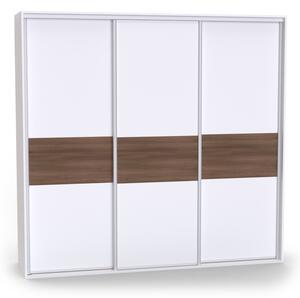 Třídveřová šatní skříň ONYX 3 Varianta barvy: Bílá, Šířka: 260 cm, Výška: 220 cm