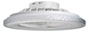 LED Stmívatelné stropní svítidlo s ventilátorem EGYPT LED/48W/230V bílá + DO