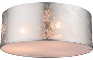 GLOBO Stropní přisazené osvětlení AMY I, 3xE14, 40cm, kulaté, stříbrné 15188D