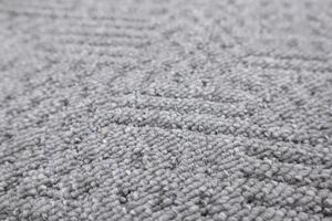 Metrážový koberec Globus 6021 světle šedý - Kruh s obšitím cm