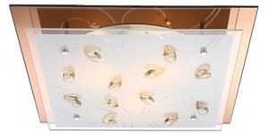 GLOBO Stropní LED moderní osvětlení AYANA, hranaté, 42cm 40412-3