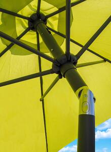 Linder Exclusiv Naklápěcí slunečník 250 cm Žlutozelený