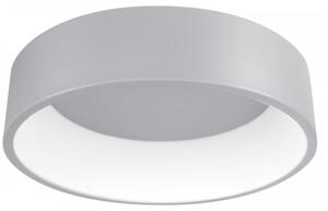 PALNAS Stropní LED osvětlení KAJI, 20W, teplá bílá, 30cm, kulaté, stříbrné 61003078