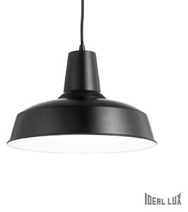 IDEAL LUX Industriální závěsný lustr na lanku MOBY SP1, černý 93659