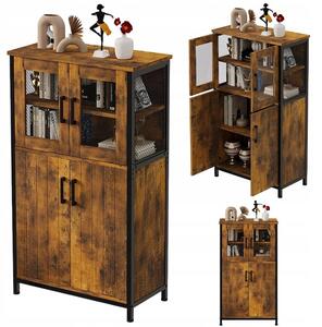 Rustikální komoda, retro-vintage-loftová píborník do jídelny a kuchyn