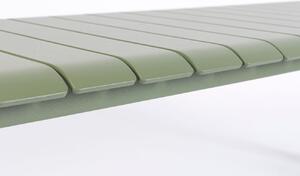 Zelená kovová zahradní lavice ZUIVER VONDEL 129,5 x 45 cm