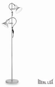 IDEAL LUX Podlahová lampa POLLY, stříbrná 61115