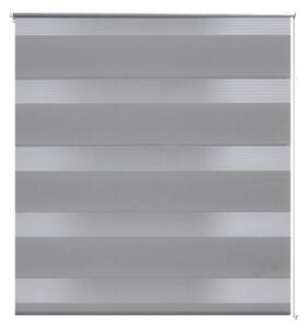 Roleta den a noc / Zebra / Twinroll 80x175 cm šedá