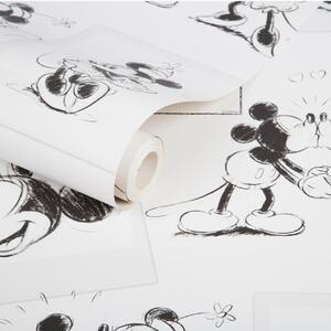 Dětská papírová tapeta 102712, Mickey And Minnie Sketch, Kids@Home 6, Graham & Brown rozměry 0,52 x 10 m