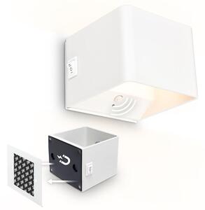 BRILONER Borra nástěnné svítidlo - 1,5W, 100lm, bezdrátové, LED, s pohybovým čidlem, bílé 3879016