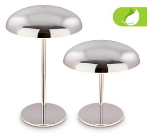 BRILONER Caxa stolní lampa - 2,8W, 300lm, bezdrátová, IP44, LED, stmívatelná, dotykový vypínač, chrom 7573018