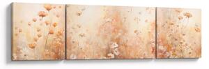 Obraz - Vzor divokých květin (170x50 cm)