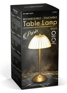 LED Stmívatelná nabíjecí stolní lampa PARIS LED/2W/5V 800 mAh zlatá