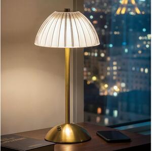 LED Stmívatelná nabíjecí stolní lampa PARIS LED/2W/5V 800 mAh zlatá