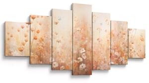 Obraz - Vzor divokých květin (210x100 cm)