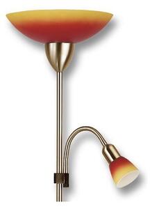 ECOLITE Moderní stojací lampa DUHA, červená + oranžová LF34-ORA/PAT
