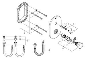 GROHE 36321000 - Samouzavírací sprchová baterie EUROSMART COSMOPOLITAN T chrom
