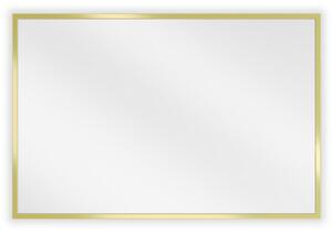 Mexen Loft obdélníkové koupelnové zrcadlo 60 x 40 cm, zlatý rám - 9852-060-040-000-50
