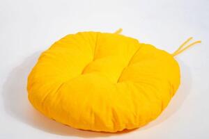 Podsedák na židli kulatý Ø 40cm - žlutý