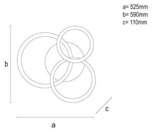LED Stmívatelné stropní svítidlo LED/90W/230V 3000-6500K + dálkové ovládání