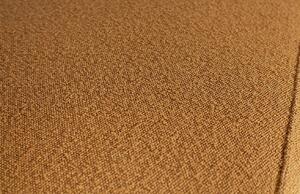 Hoorns Koňakově hnědá látková rohová pohovka Twilight 274 cm, pravá