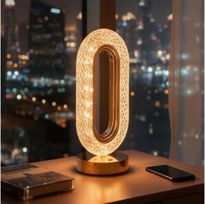 LED Stmívatelná nabíjecí stolní lampa DUBAI LED/2W/5V 400 mAh zlatá
