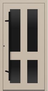 Hliníkové vchodové dveře FM Turen Premium P90 M29 BLACKLINE krémová RAL1015