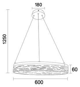 LED Stmívatelný lustr na lanku ALIANZ LED/45W/230V 3000-6000K + dálkové ovládání