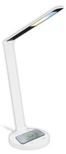 BRILONER Cuma LED lampa na psací stůl, bezdrátové nabíjení telefonu, stmívatelná, bílá 7543016