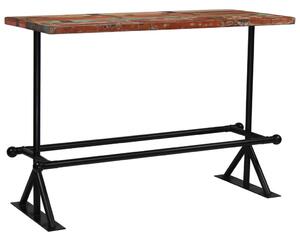 Barový stůl masivní recyklované dřevo 150x70x107 cm vícebarevné