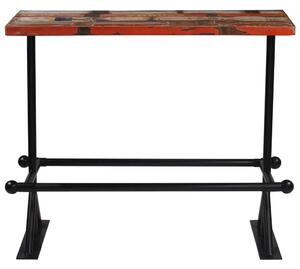 Barový stůl masivní recyklované dřevo 120x60x107 cm vícebarvený