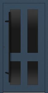 Hliníkové vchodové dveře FM Turen Premium P90 M29 BLACKLINE modrá RAL5011