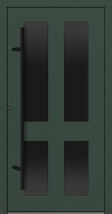Hliníkové vchodové dveře FM Turen Premium P90 M29 BLACKLINE zelená RAL6009