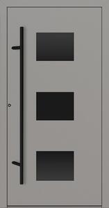 Hliníkové vchodové dveře FM Turen Premium P90 M310 BLACKLINE šedá RAL9007