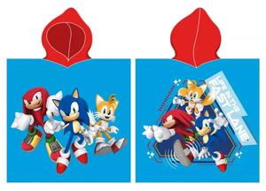 Carbotex dětské pončo Ježek Sonic a Přátelé 50x115 cm