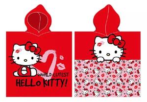 Carbotex dětské pončo Hello Kitty Nejroztomilejší na Světě 50x115 cm