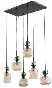 TK Lighting Závěsné svítidlo na lanku 11150 SOPHIA zelená koňaková