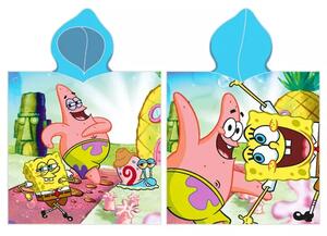 Carbotex dětské pončo Sponge Bob a Patrick 50x115 cm