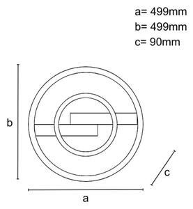 LED Stmívatelné stropní svítidlo LED/80W/230V 3000-6500K + dálkové ovládání